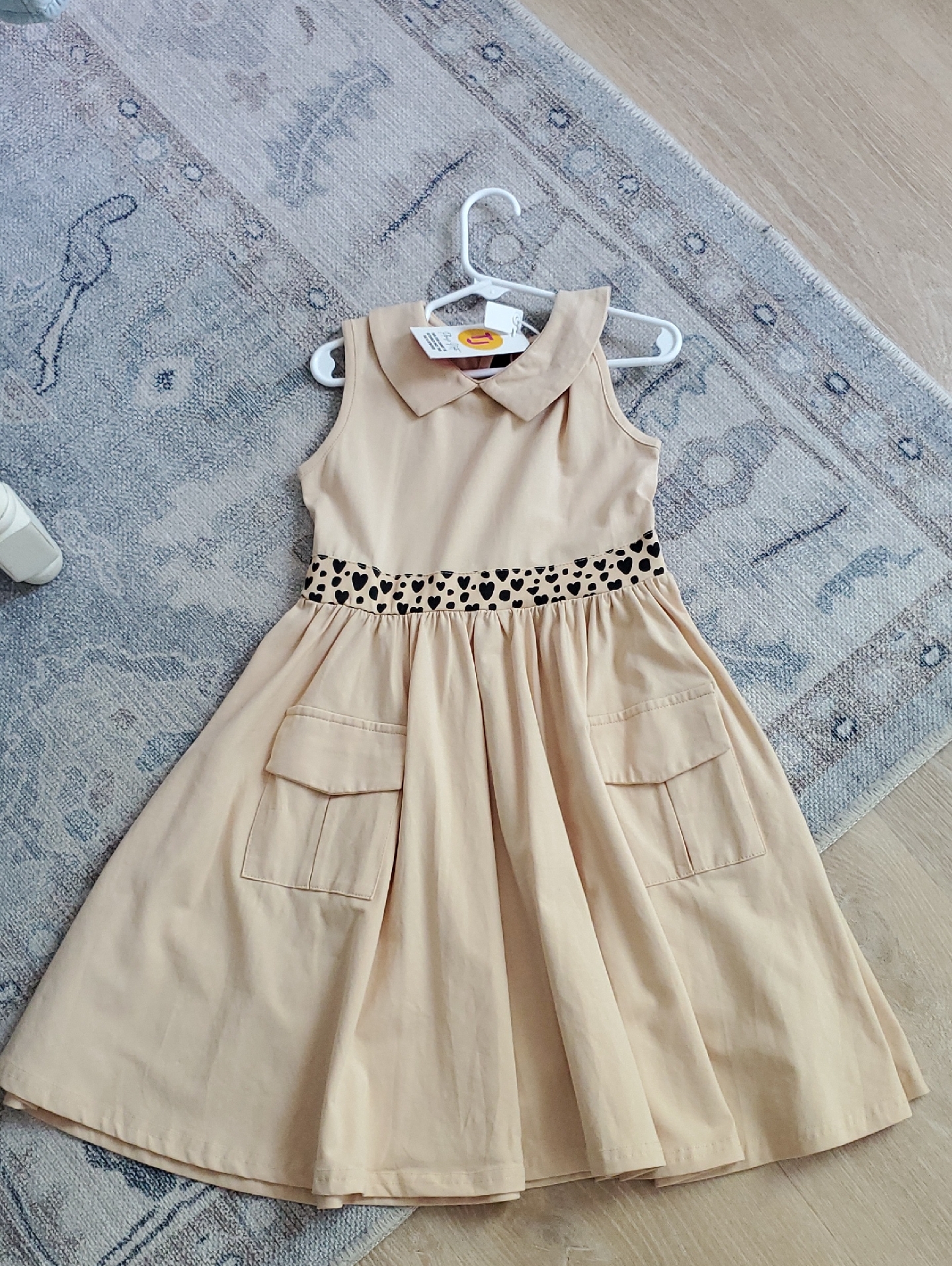 Nwt Taylor Joelle Girls Safari Dress Sz7 — image 2 of 8